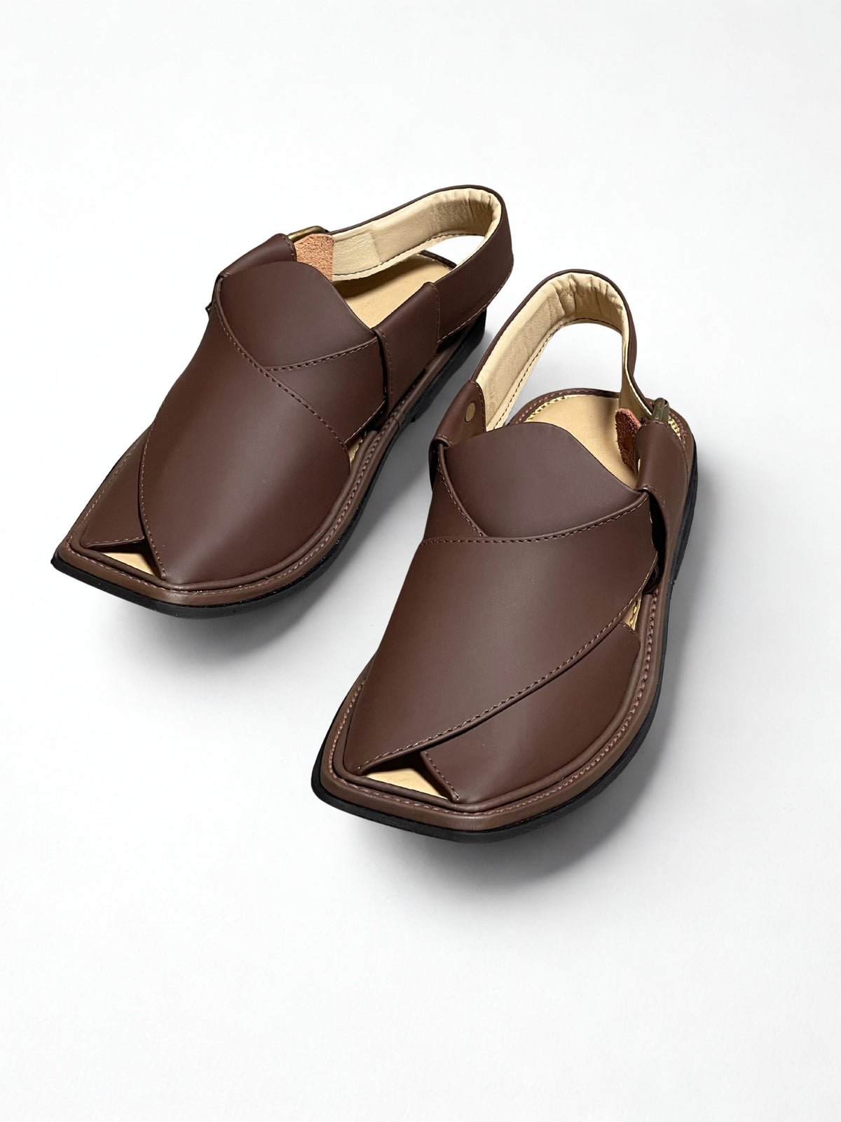 Premium Peshawari Chappal- burgundy