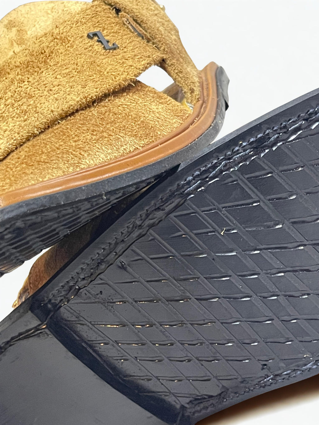 Suede Peshawari Chappal- Camel Brown