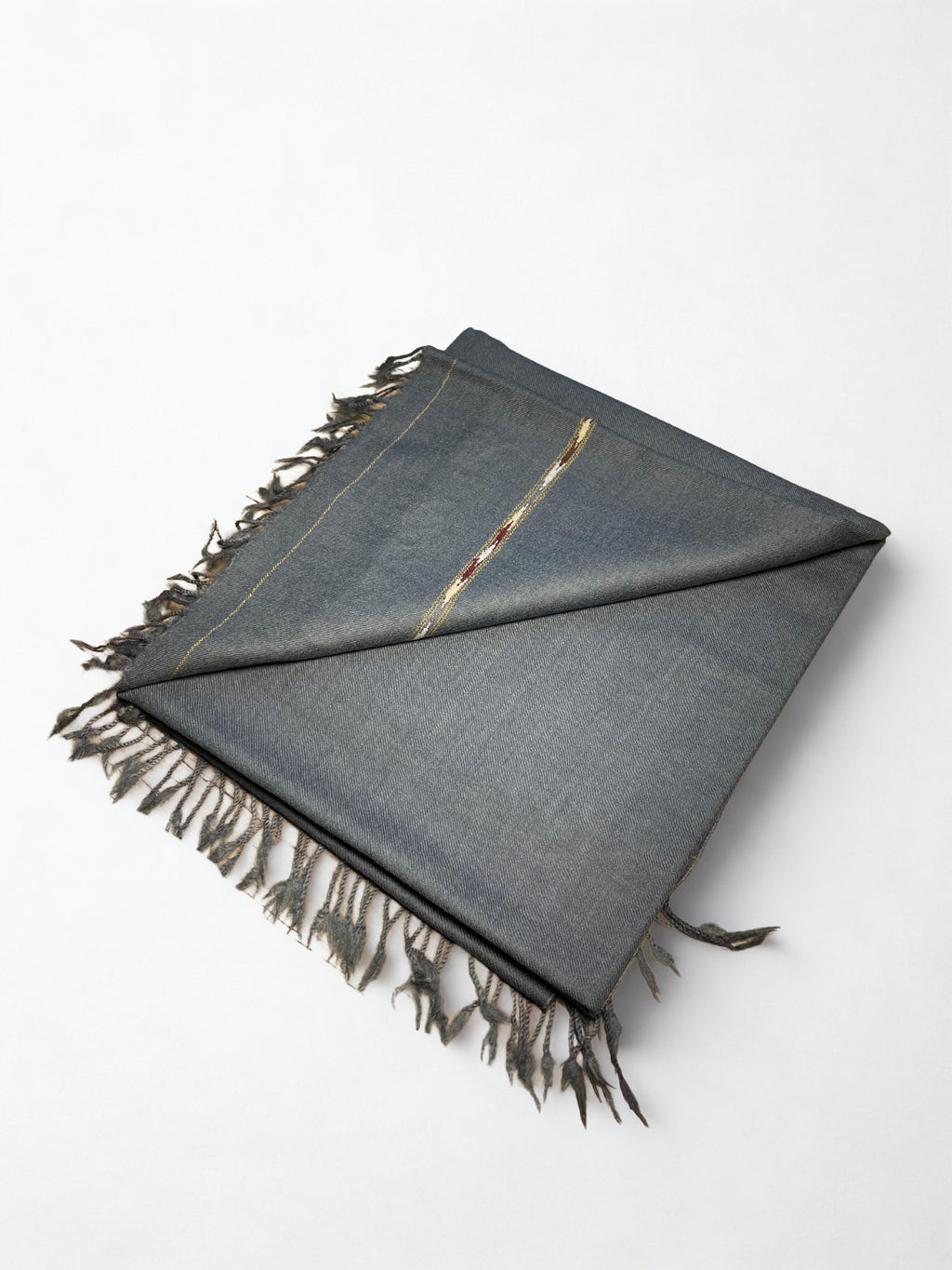 Premium Gentleman's Grey Men’s Pashmina Shawl – 72 Wool