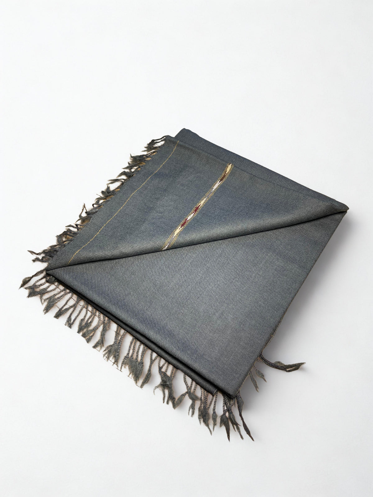 Premium Gentleman's Grey Men’s Pashmina Shawl – 72 Wool