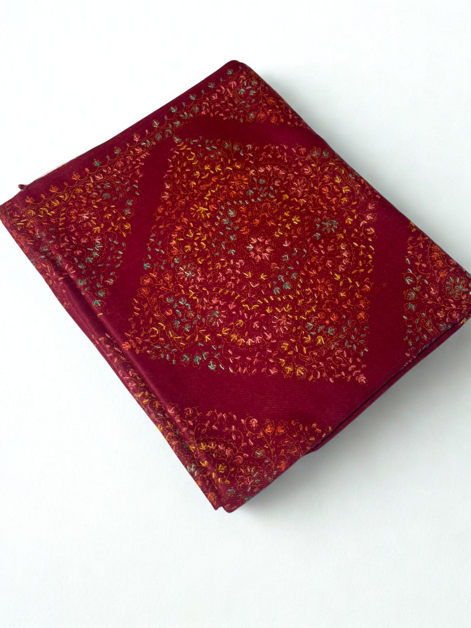 Floral Garden Pashmina Shawl- Natural Beige