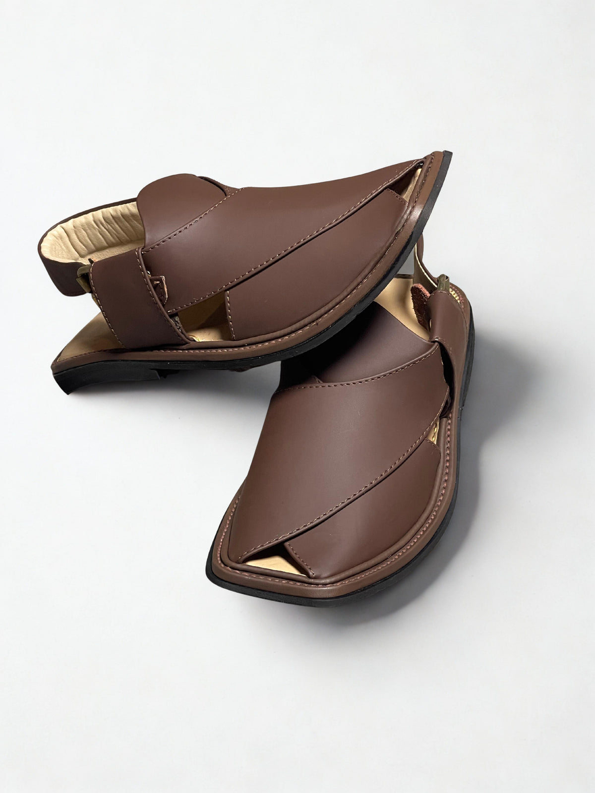 Premium Peshawari Chappal- burgundy