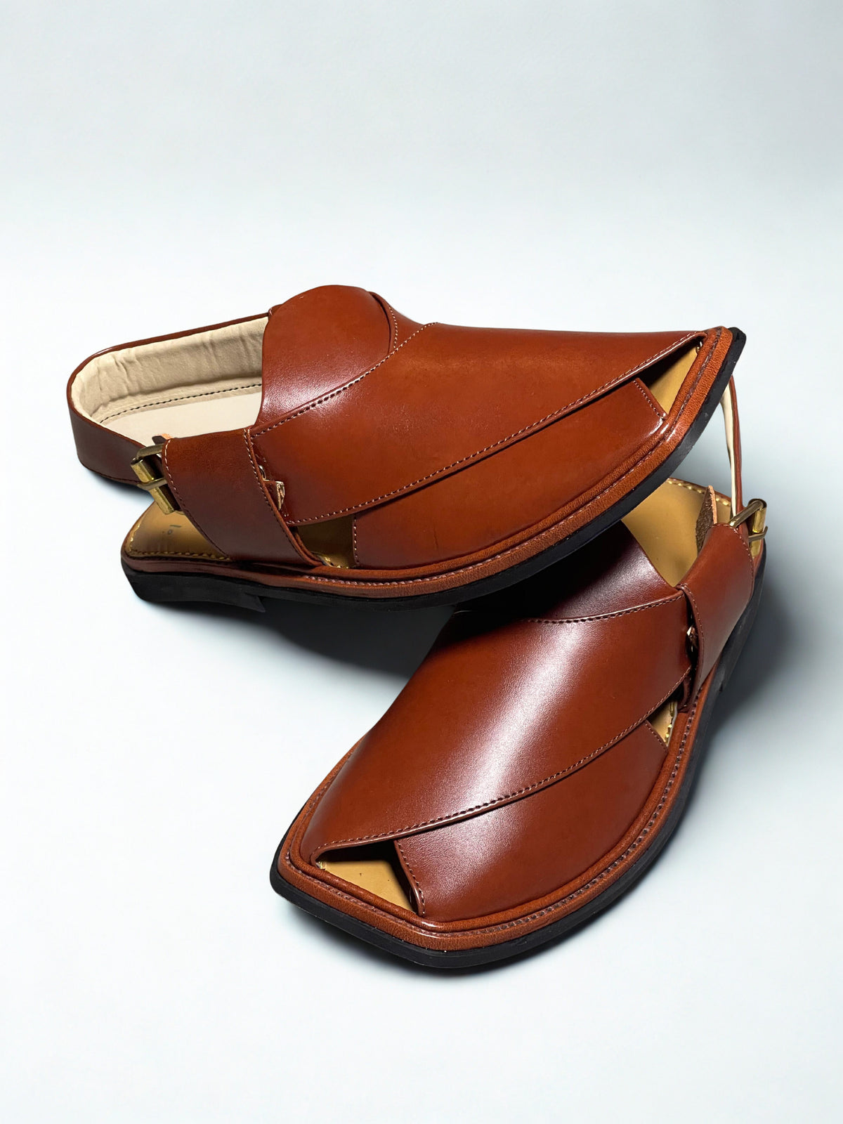 Premium Peshawari Chappal- Malaishia Brown