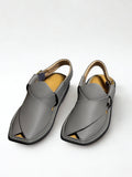 Classic Peshawari Chappal- Matte Grey