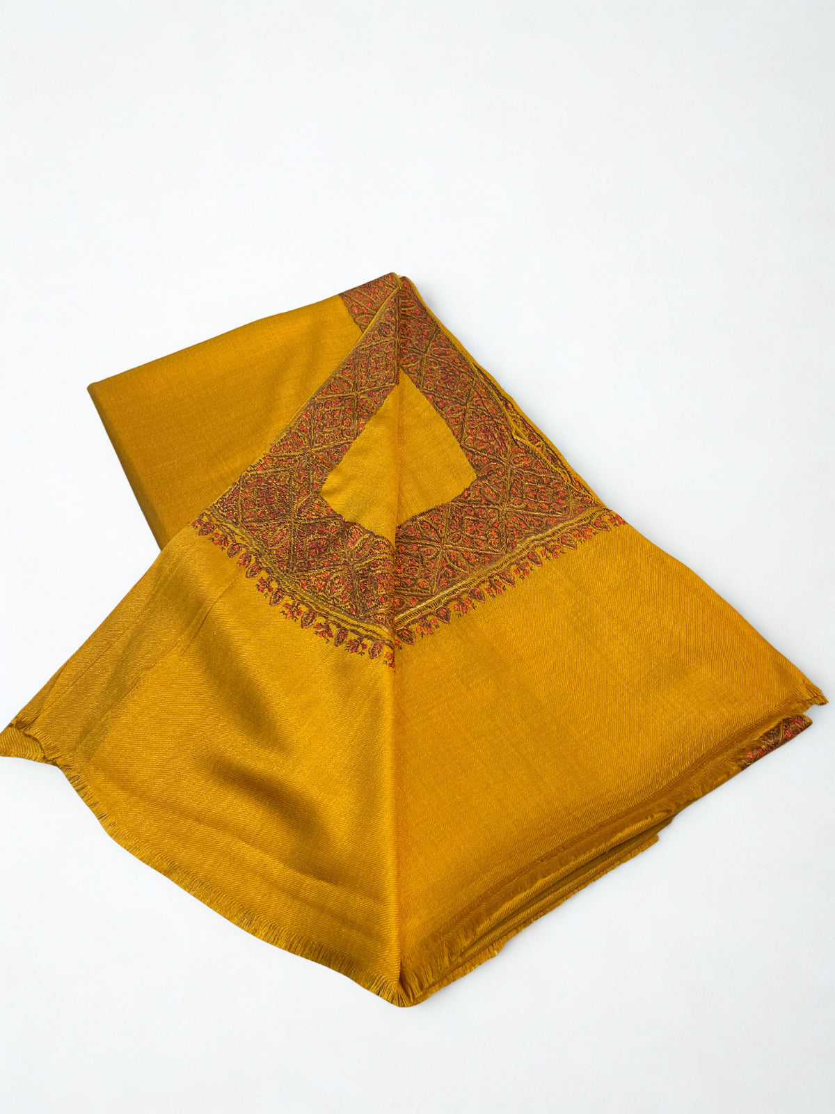 Pashmina Shawl with Elegant Embroidered Border