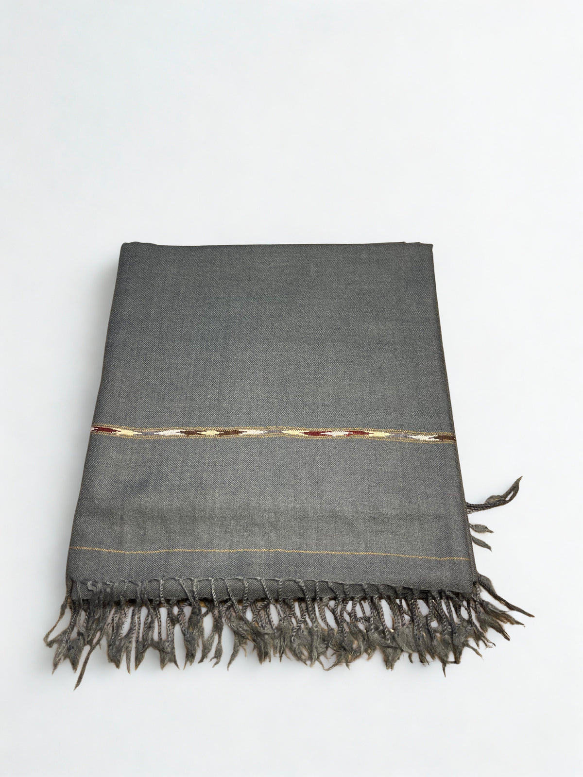 Premium Gentleman's Grey Men’s Pashmina Shawl – 72 Wool
