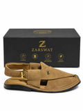 Desert Beige – Suede Peshawari Chapal