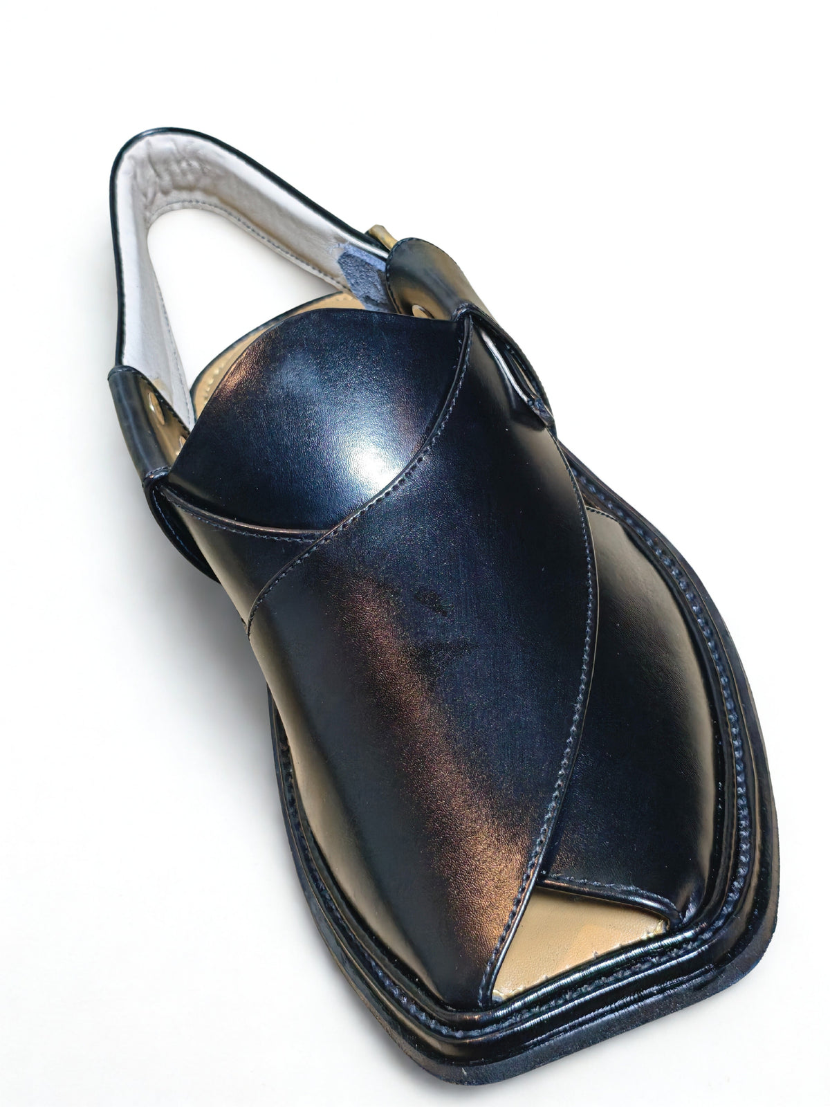 Premium Charsadwaal Chappal- Black