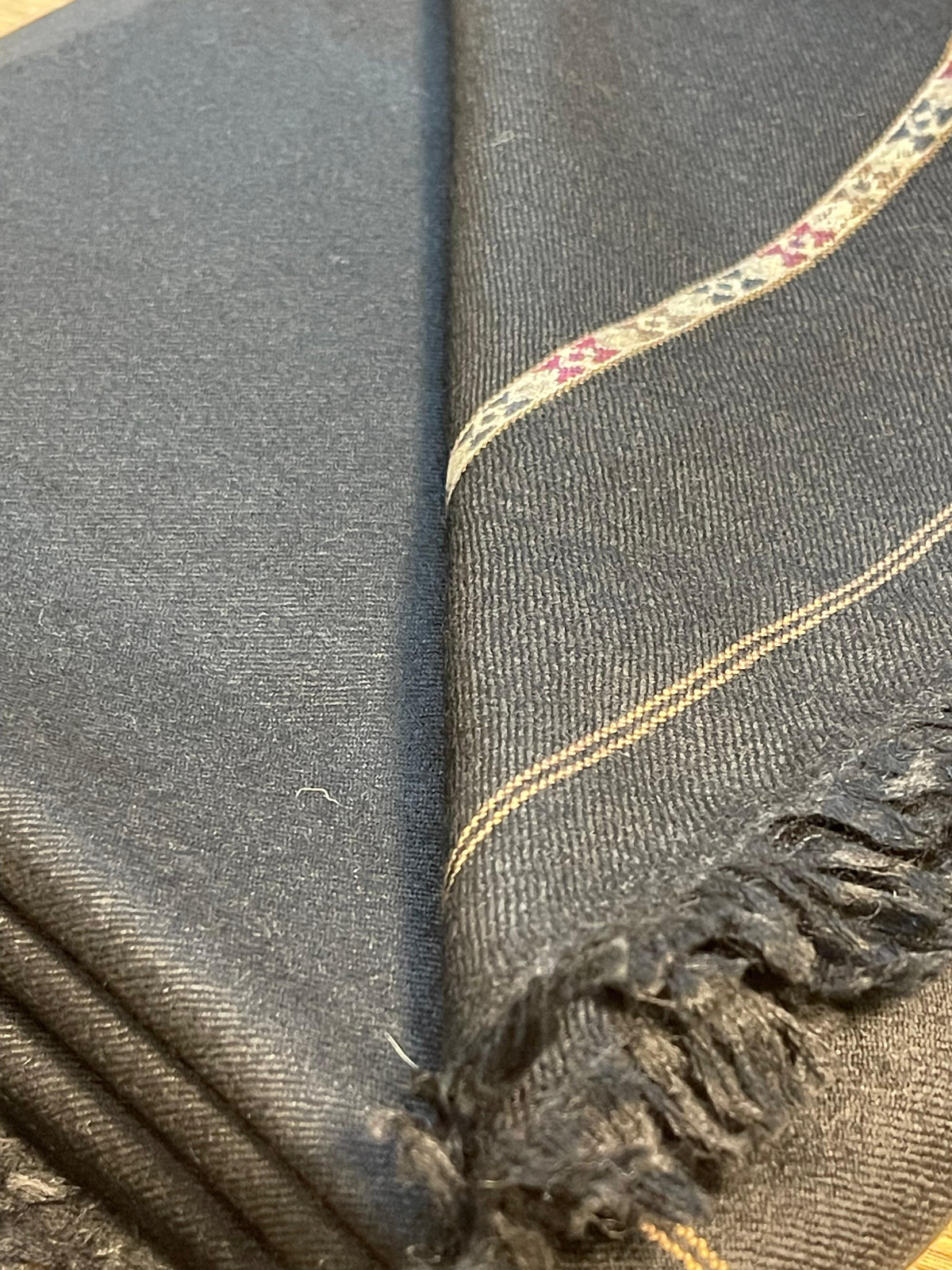 Premium Black Men’s Pashmina Shawl – 72 Wool