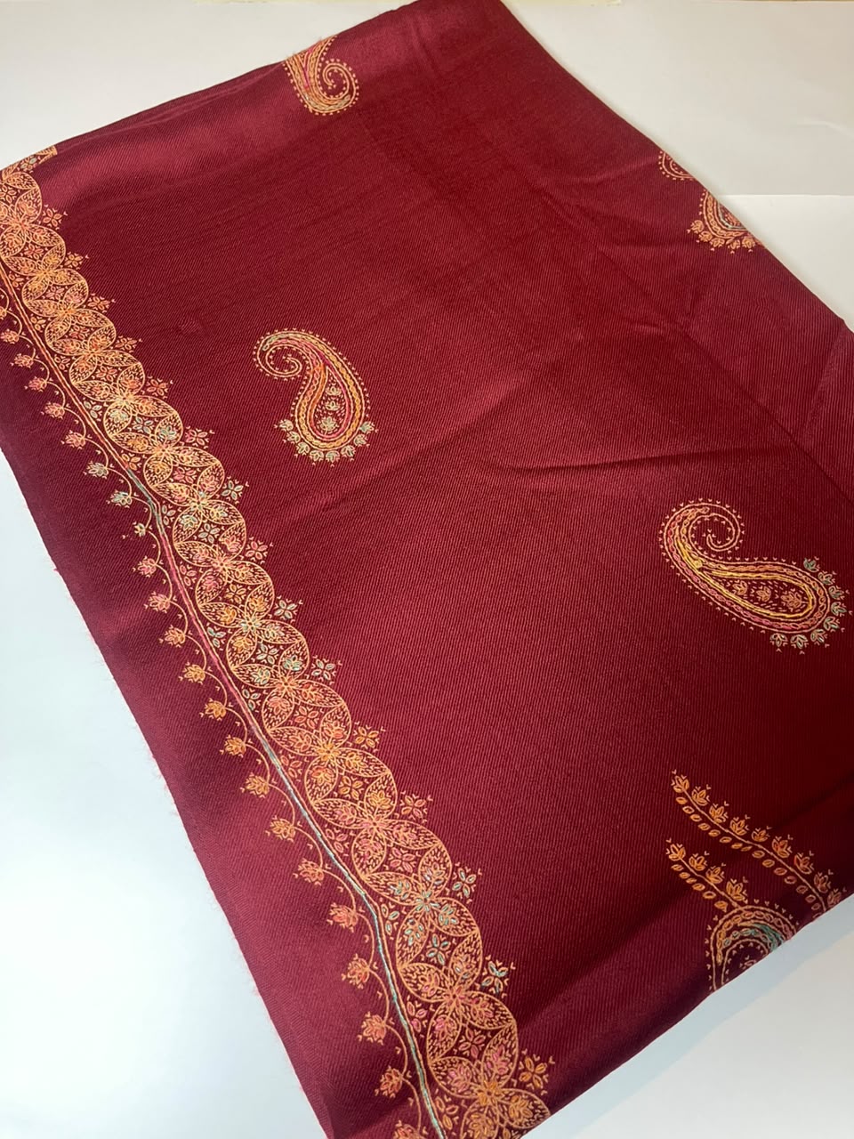 Paisley Pashmina Shawl- Warm Beige