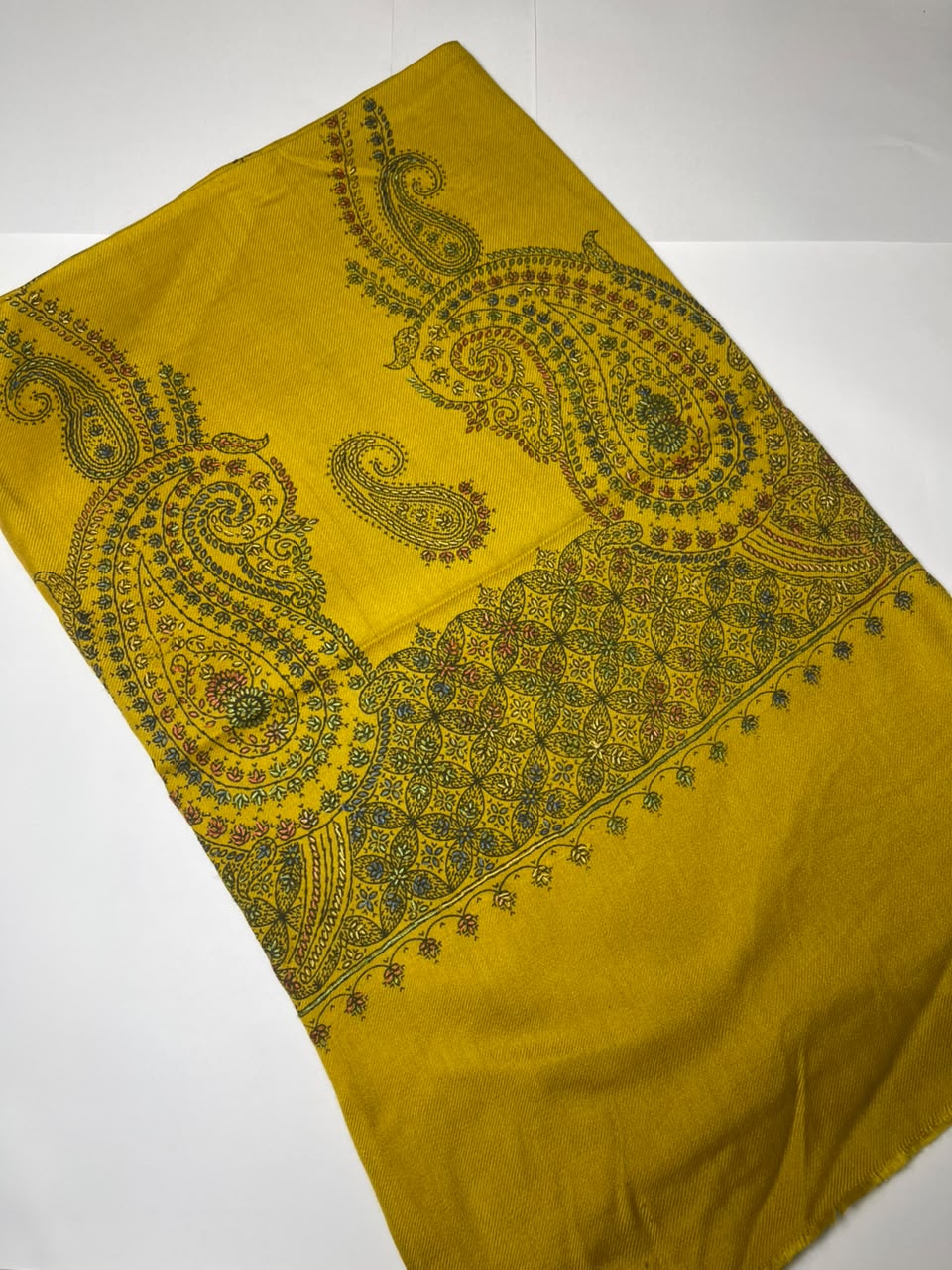 Paisley Pashmina Shawl- Warm Beige