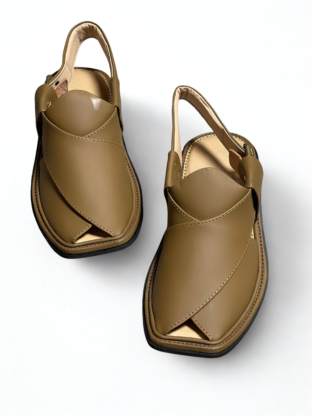 Classic Peshawari Chappal- Tan Brown