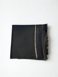 Premium Black Men’s Pashmina Shawl – 72 Wool