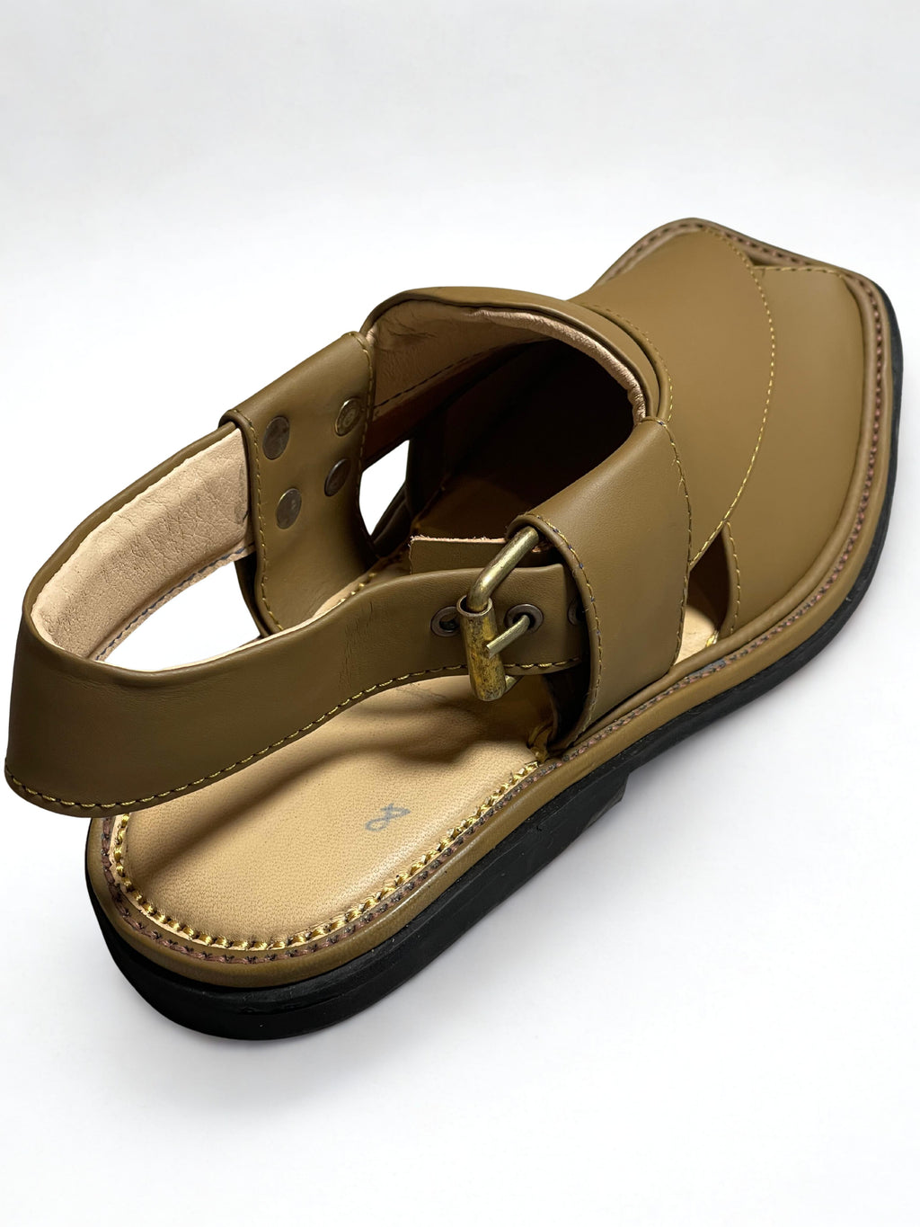 Classic Peshawari Chappal- Tan Brown