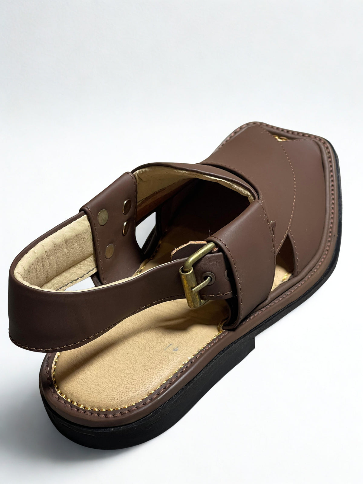 Premium Peshawari Chappal- burgundy